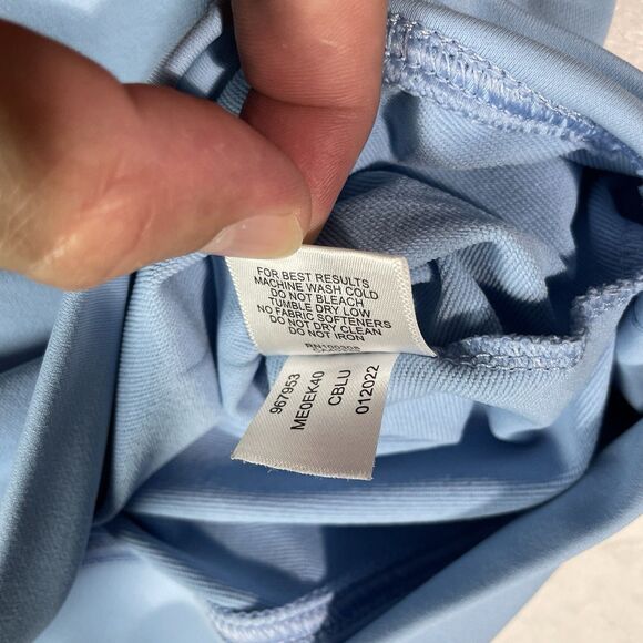 Peter Millar Men 1/4 Zip Blue Large Columbia University Crest Stretch Golf - Picture 5 of 9